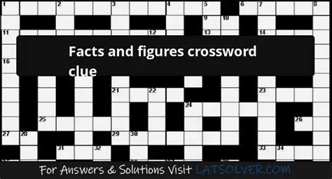 facts for short crossword clue|Facts and figures, for short Crossword Clue